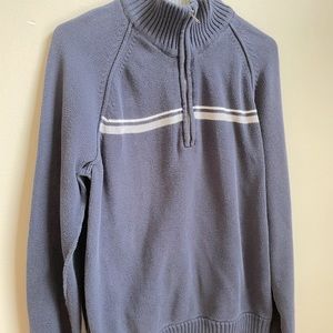 Large Aeropostale Zip Up Sweater with Popper Collar